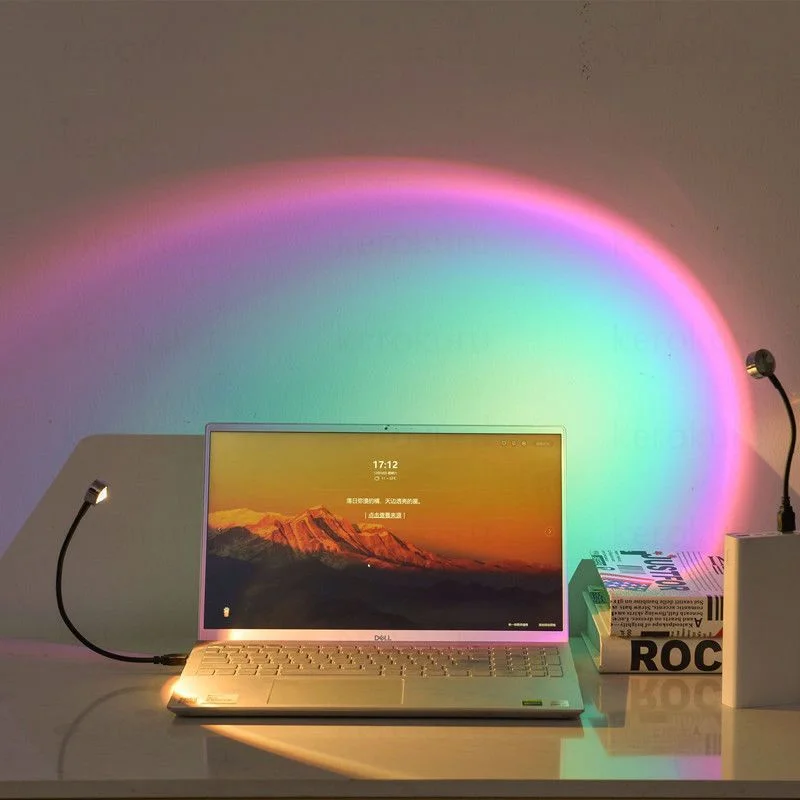 Sunset lamp perfekt för foton och innehåll